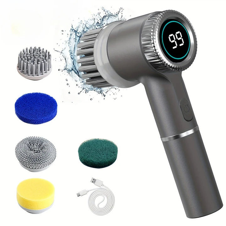 🔥 "Effortless Cleaning! Electric Spin Scrubber for a Sparkling Home"