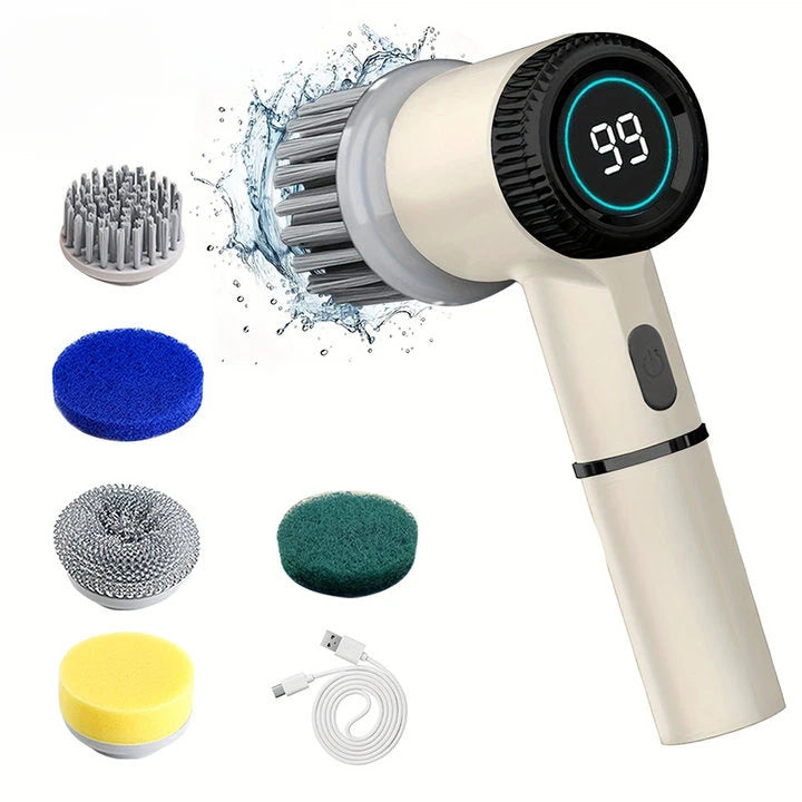 🔥 "Effortless Cleaning! Electric Spin Scrubber for a Sparkling Home"