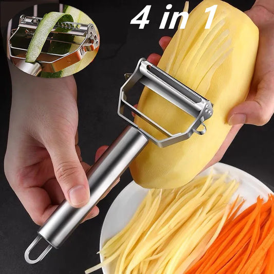 Multifunctional 3-in-1 Kitchen Peeler – Peel, Slice & Julienne Easily!