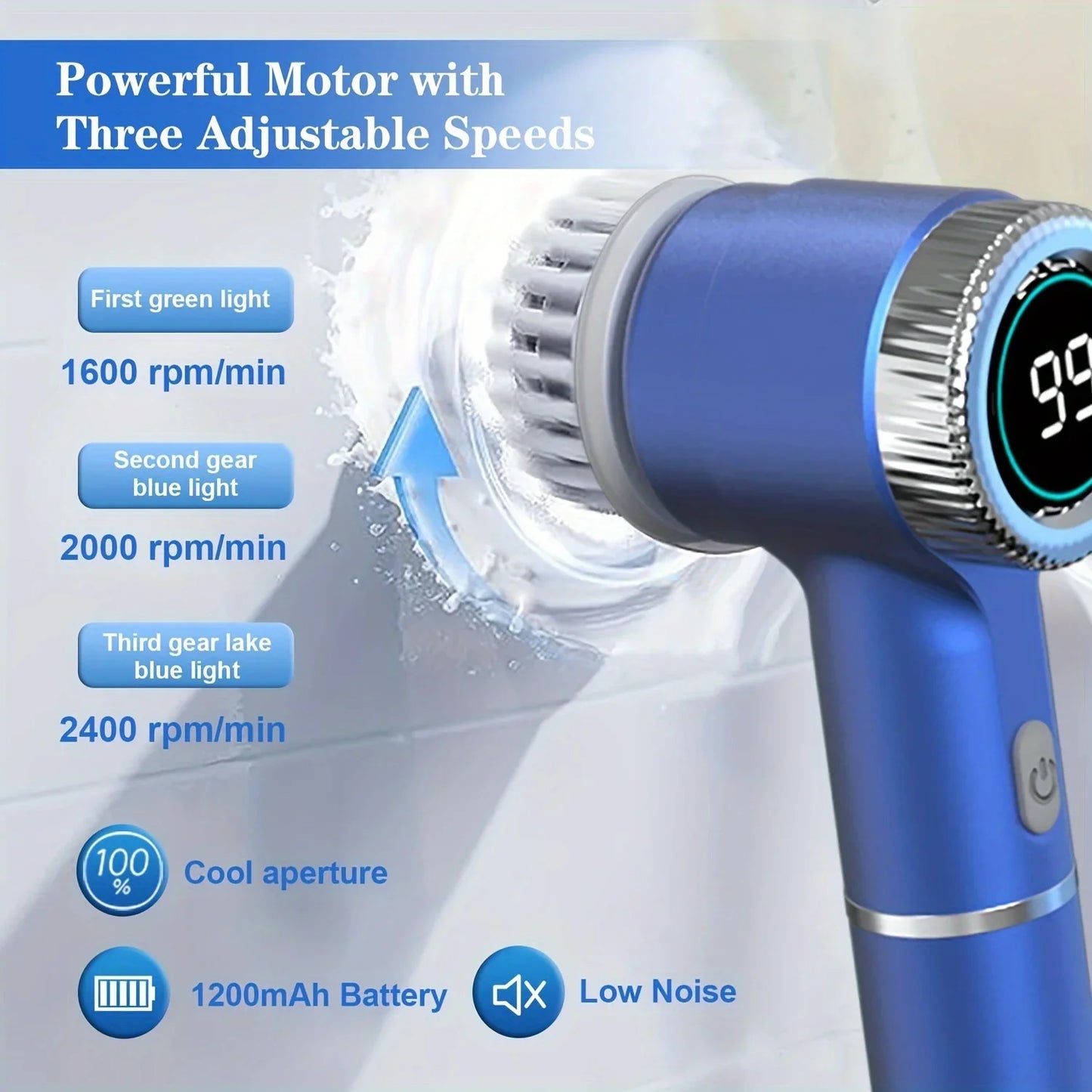 🔥 "Effortless Cleaning! Electric Spin Scrubber for a Sparkling Home"